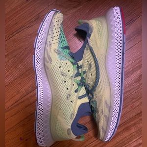 Adidas Originals 4D Fusio Men's Running Shoes Size 9 Semi Frozen Yellow FY3603